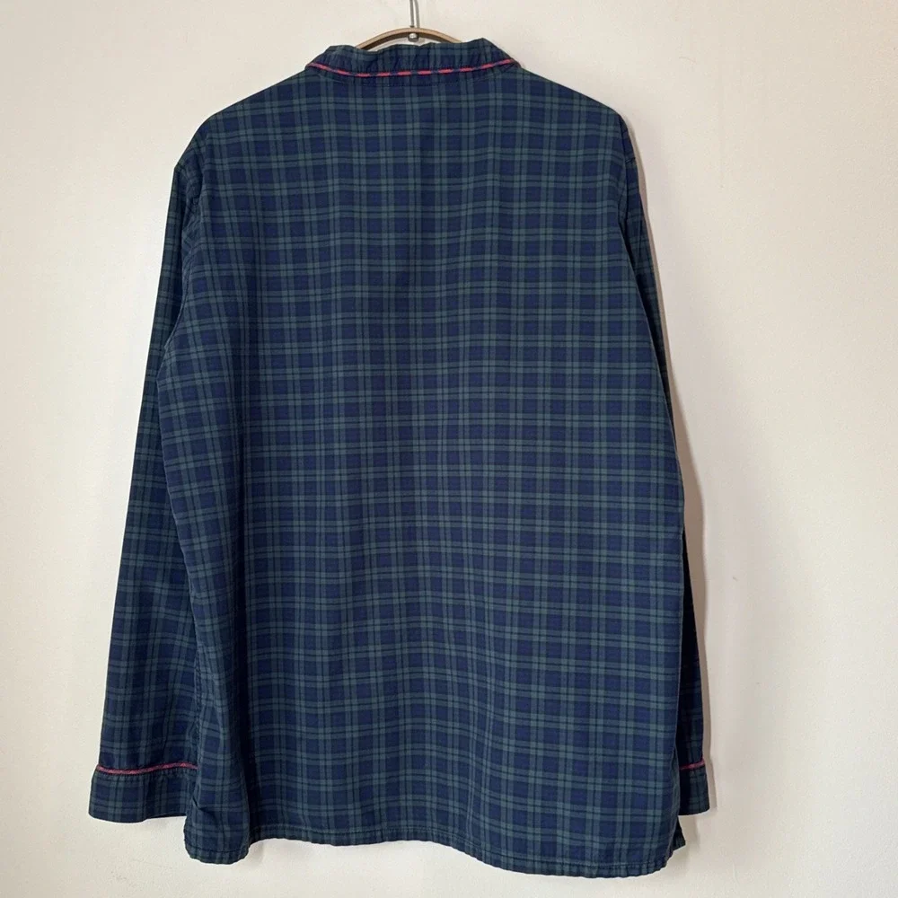 Vineyard Vines Women's‎ Pajama Top Sleep Shirt Size Large Blackwatch Plaid